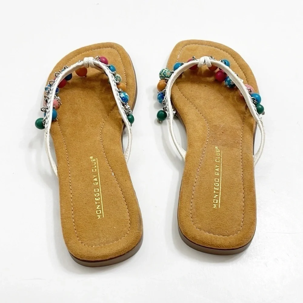 Montego Bay Club beaded sandals